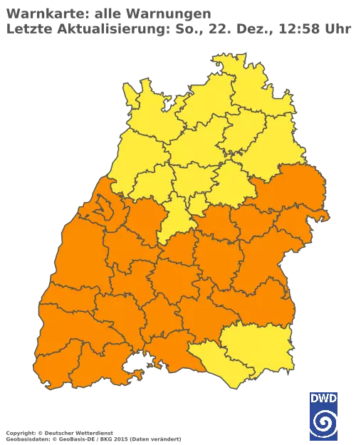 Aktuelle Wetterwarnungen für  Emmendingen