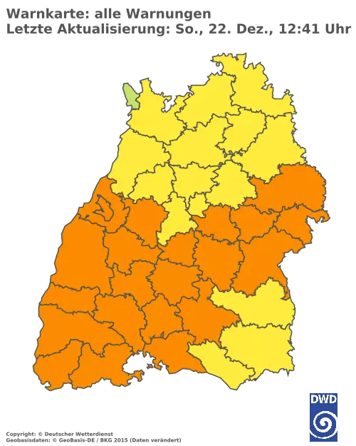 Aktuelle Wetterwarnungen für  Emmendingen