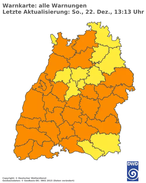 Aktuelle Wetterwarnungen für  Emmendingen