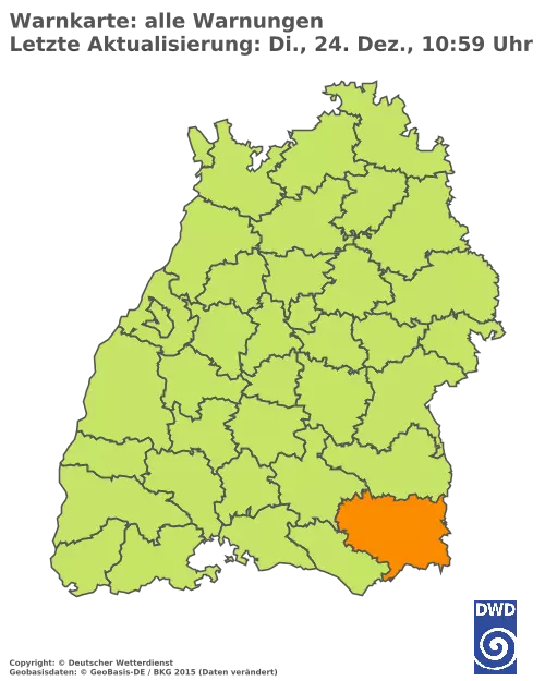 Aktuelle Wetterwarnungen für  Emmendingen