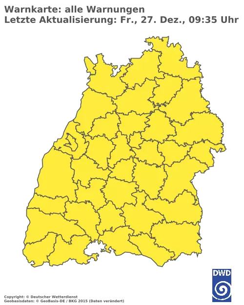 Aktuelle Wetterwarnungen für  Emmendingen